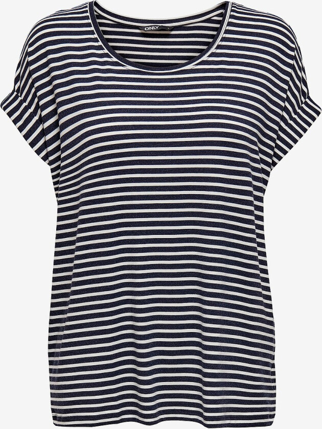 Topp carMoster Stripe S/S O-neck Top Jrs - Blå