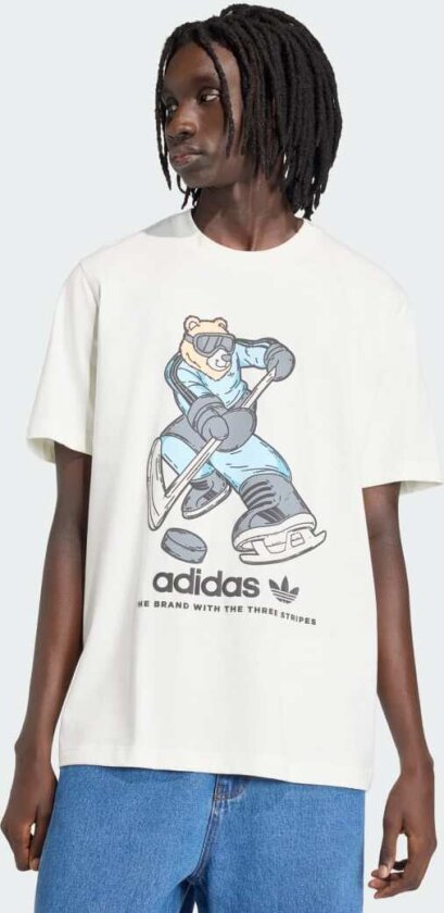 Hockey Bear Graphic T-skjorte