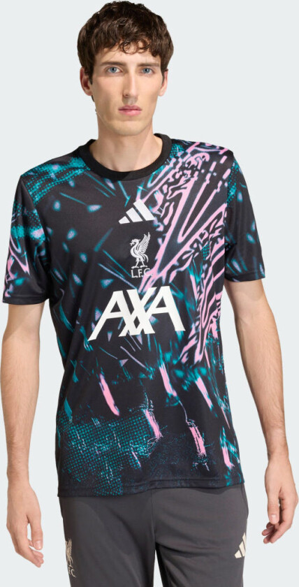 Liverpool Trenings T-skjorte Pre Match - Svart/rosa - adidas, størrelse XX-Large