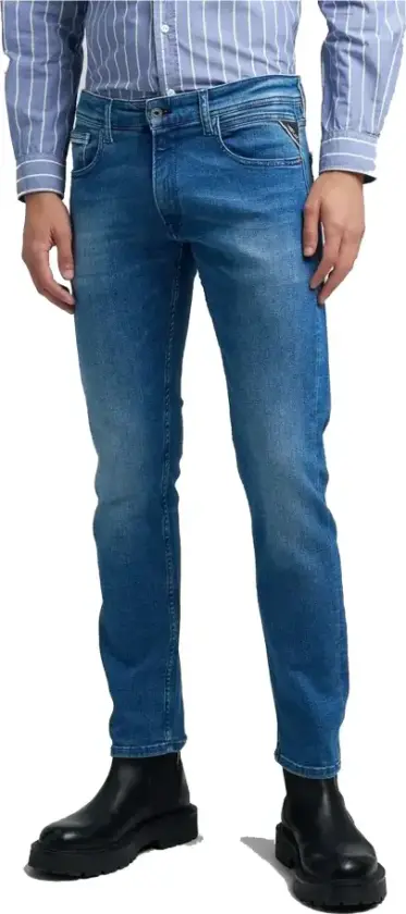 Herre, Jeans, Blå, W34