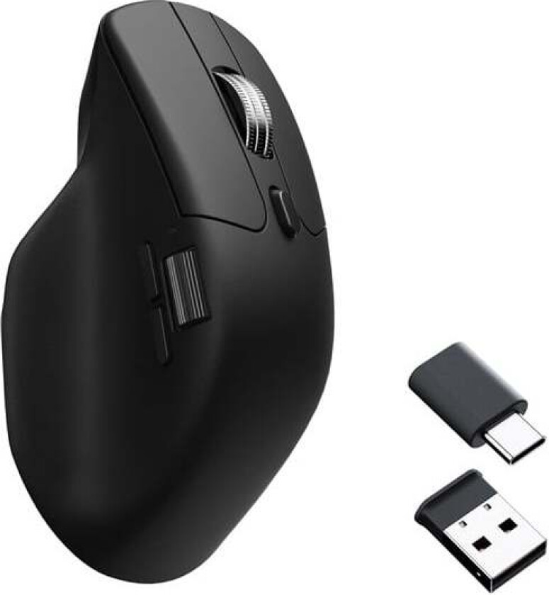 M6 Silent - Light 86g Wireless 1K - Ergonomisk mus - Optisk - 6 - Svart