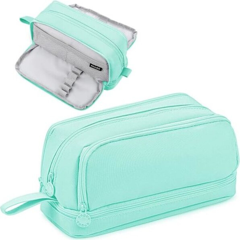 Pennal, stort pennal med 4 rom, skrivebordsarrangør for gutter og jenter, estetisk pennal egnet for barn, tenåringer, studenter