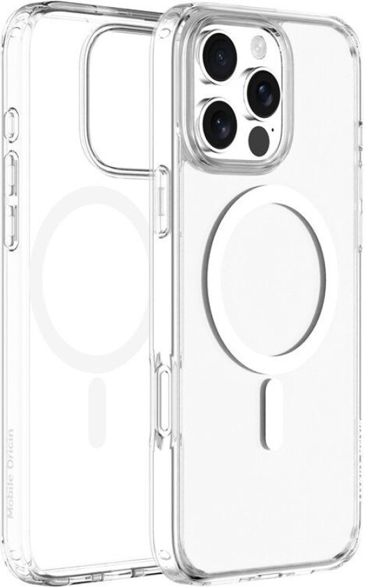 Hybrid MagSafe Deksel for iPhone 16 Pro Max - Transparent