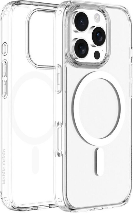 Hybrid MagSafe Deksel for iPhone 16 Pro - Gjennomsiktig