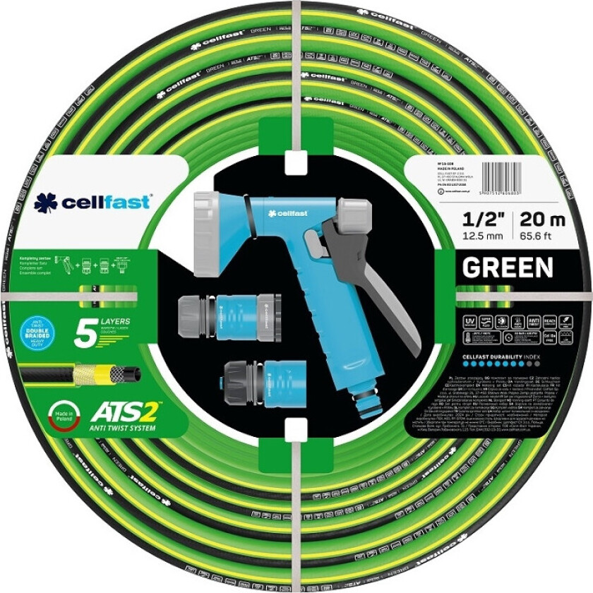 Green ATS Hageslange med spredersett, 20 m