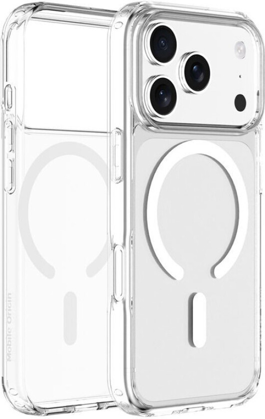 Hybrid MagSafe Deksel for iPhone 17 Pro - Gjennomsiktig