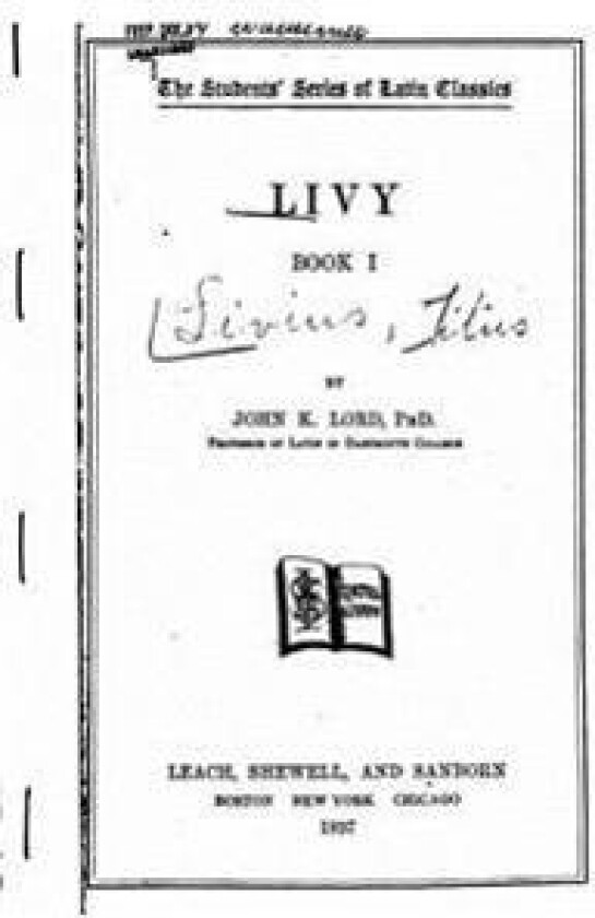 Livy, Book I