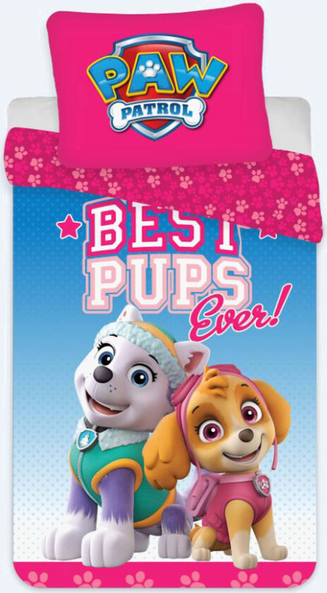 Paw patrol Sengesett 140x200, Flerfarget - Sengesett - 100% Bomull