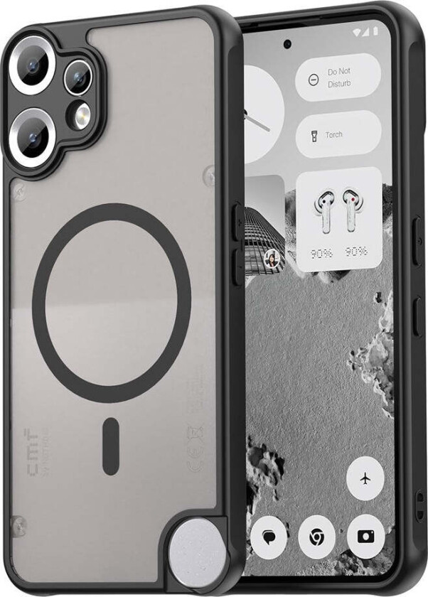 Nothing CMF Phone 2 Pro EIDERWOOD Hybrid Plast Deksel - MagSafe Kompatibel - Svart