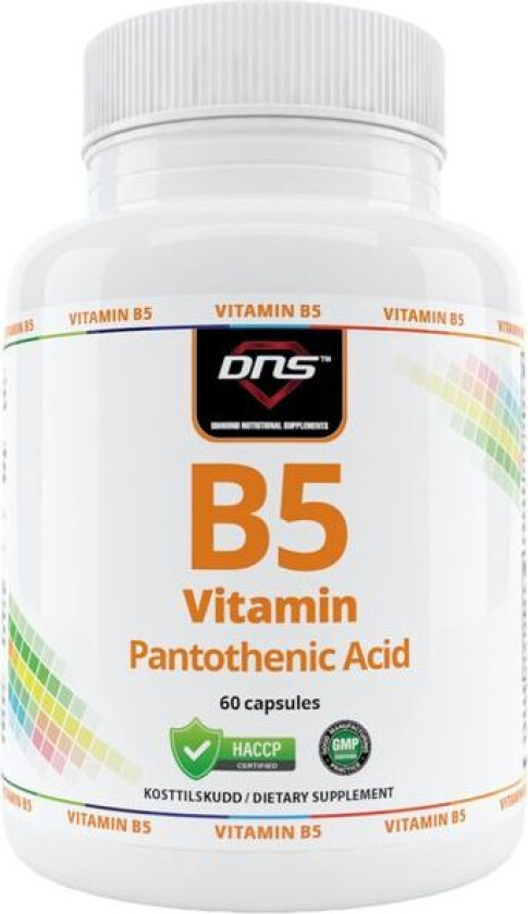 Vitamin B5 Pantotensyre - 60 kapsler