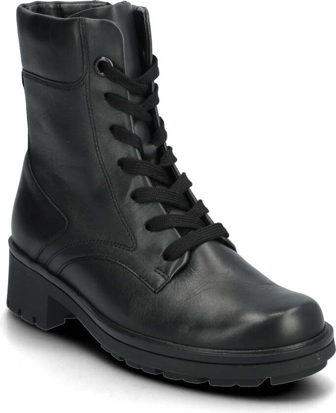 Laced Ankle Boot - Black - 41