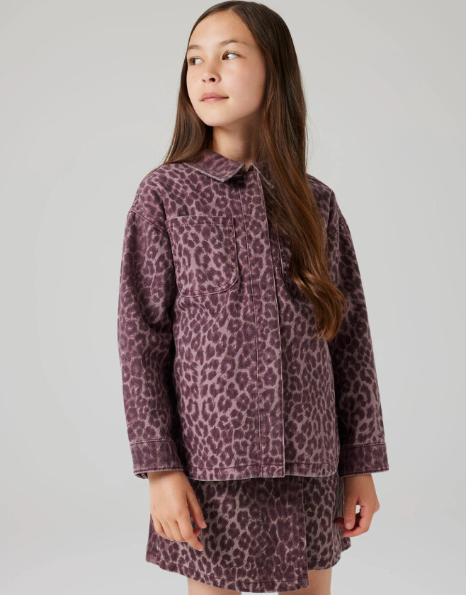 Nkfleo Twill Shacket 4002-Td - Burgundy - 116