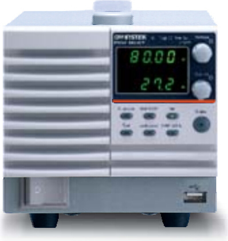 GW Instek PSW80-27 Laboratoriestrømforsyning, indstillelig 0 - 80 V/DC 0 - 27 A 720 W USB 1.1 bøsning A, USB 2.0 hunstik B, RJ45-tilslutning, Ethernet, LAN