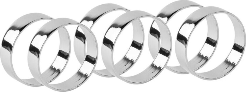 Bilde av Ring serviettring 6-pk Silver finish
