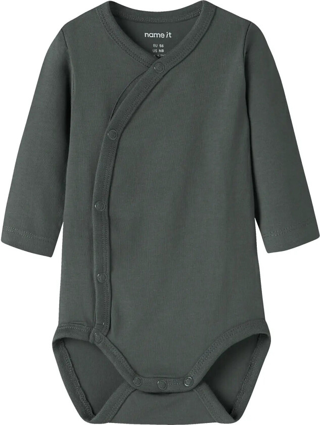 Nbmvrolle Ls Wrap Body - Grey - 62