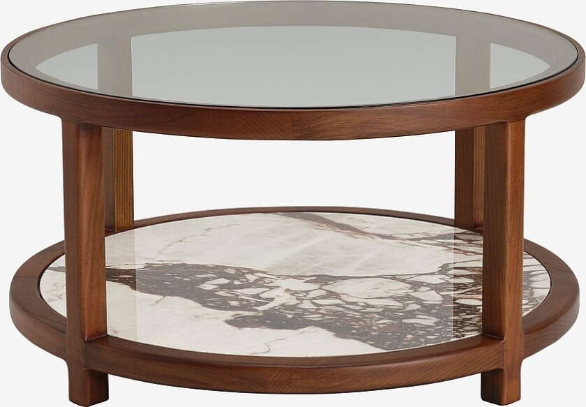 Salongbord Classeno Ø80 cm - Brun