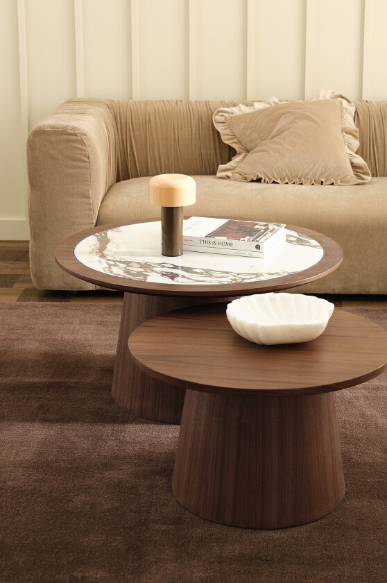 Salongbord Tiffty 2 deler - Brun