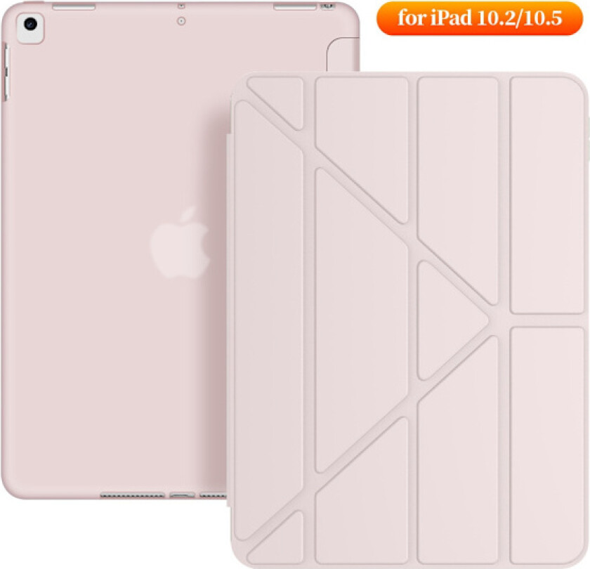 Stilig deksel for iPad 2018 9.7\" lys rosa silikon stativ myk