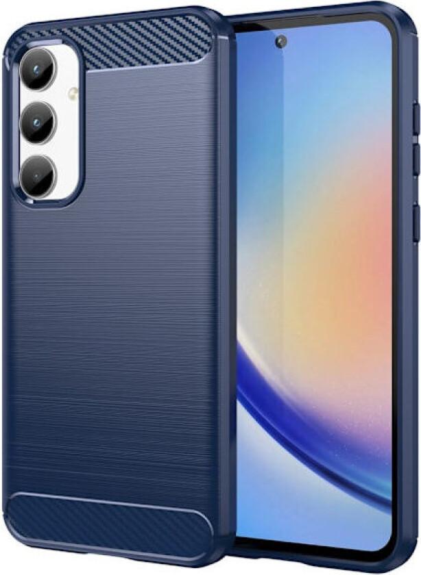 Carbon Flex Samsung Galaxy A35 deksel - Blå