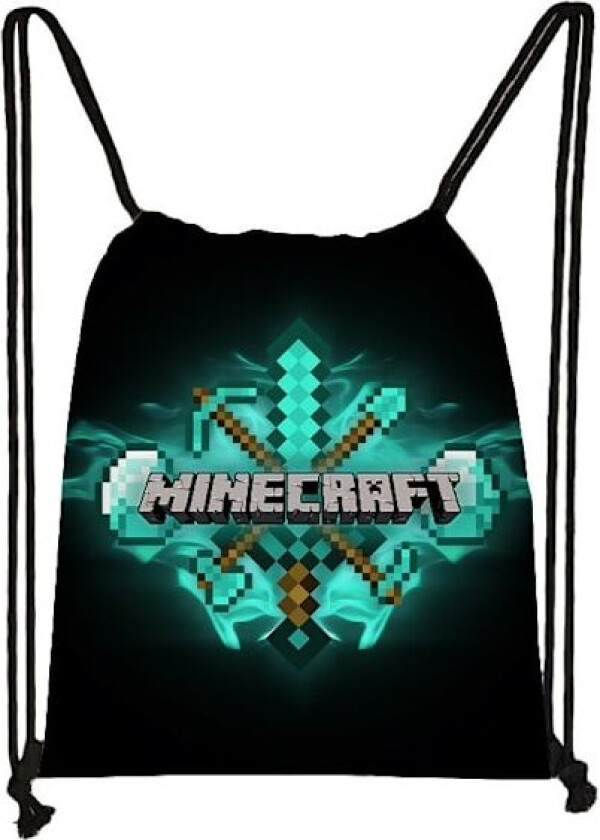 Minecraft Gymbag, Slitesterk, Komfortabel og Pustende Snøreveske, En Flott Gave til Erfarne Spillere 15