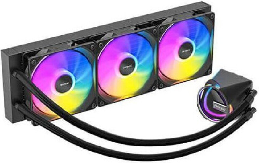 Skeleton All-in-One CPU Vannkj??ler - 360mm (3x120mm), ARGB PWM-vifter, Intel LGA 115X/1200/1700/20XX, AMD AM4/AM5 - Svart