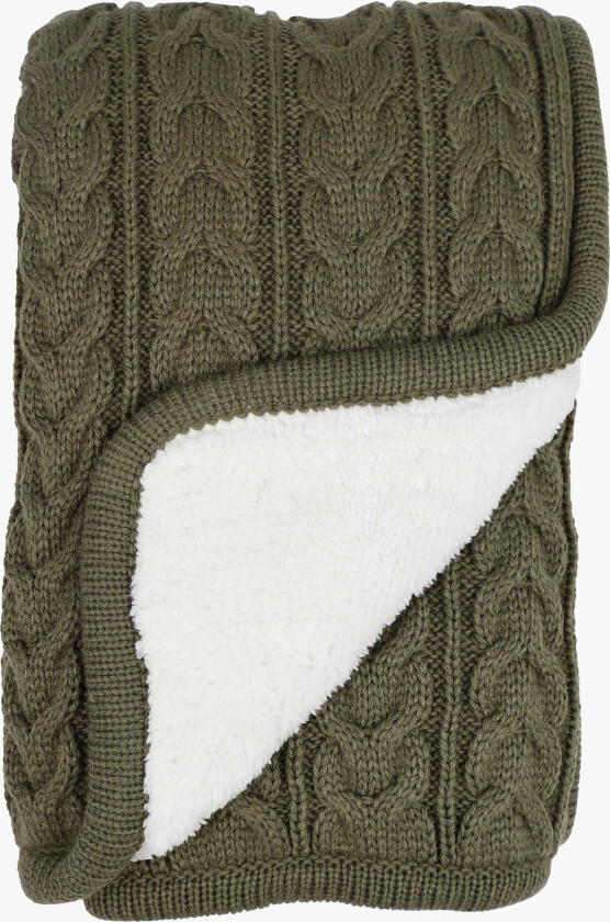 Vinter & Bloom Cuddly Teppe, Dusty Olive - Tekstiler - 100% Polyester
