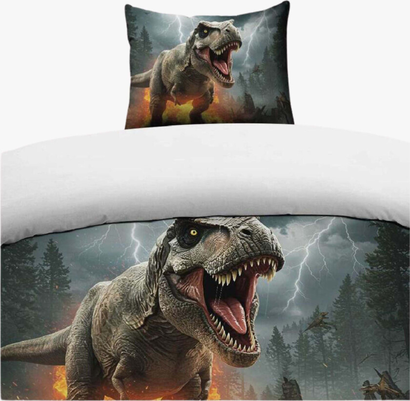 Sengesett Dinosaur 150x210 - Sengesett - 100% Bomull