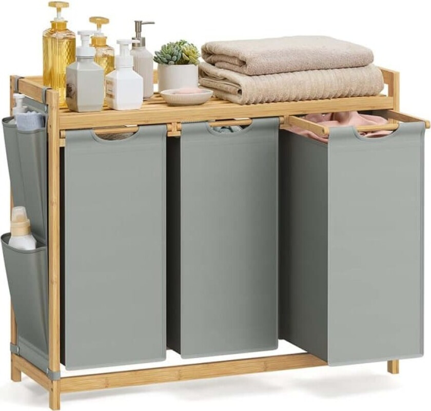 Skittentøyskurv, 94x33x78 cm, Kremhvit