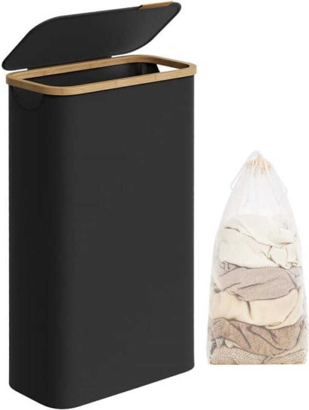 Skittentøyskurv, 42x22.5x70.5 cm, Svart