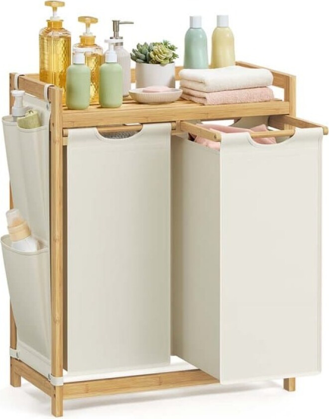 Skittentøyskurv, 94x33x78 cm, Kremhvit