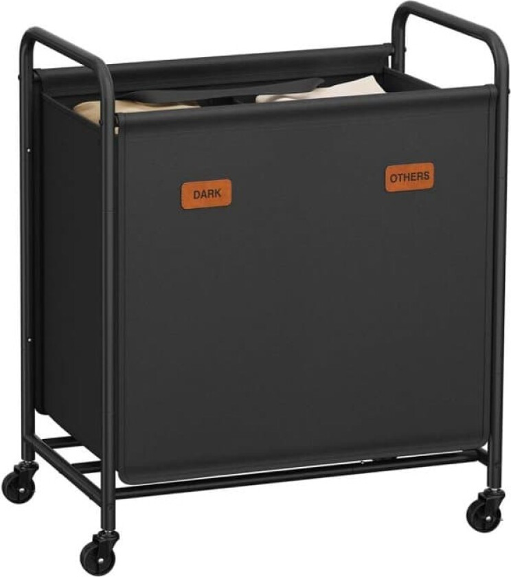 Skittentøyskurv, 59x40x91 cm, Svart