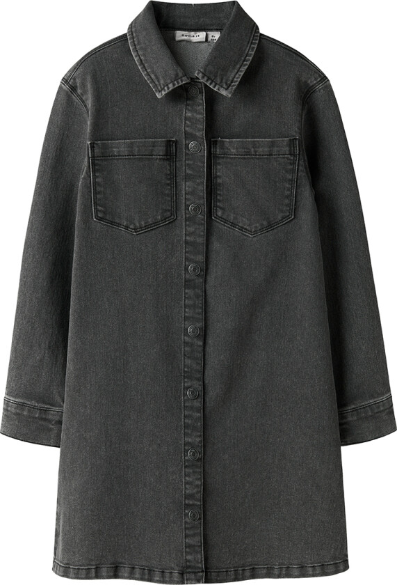 Dongerikjole - NkfJeannie - Medium+ Grey Denim - - 6 år (116) - Kjole