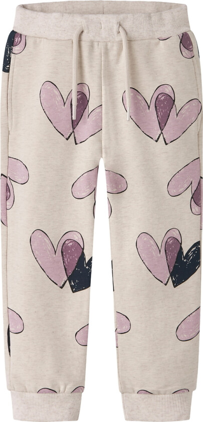 Joggebukser - NmfTeart - Peyote Melange - - 4 år (104) - Joggebukse