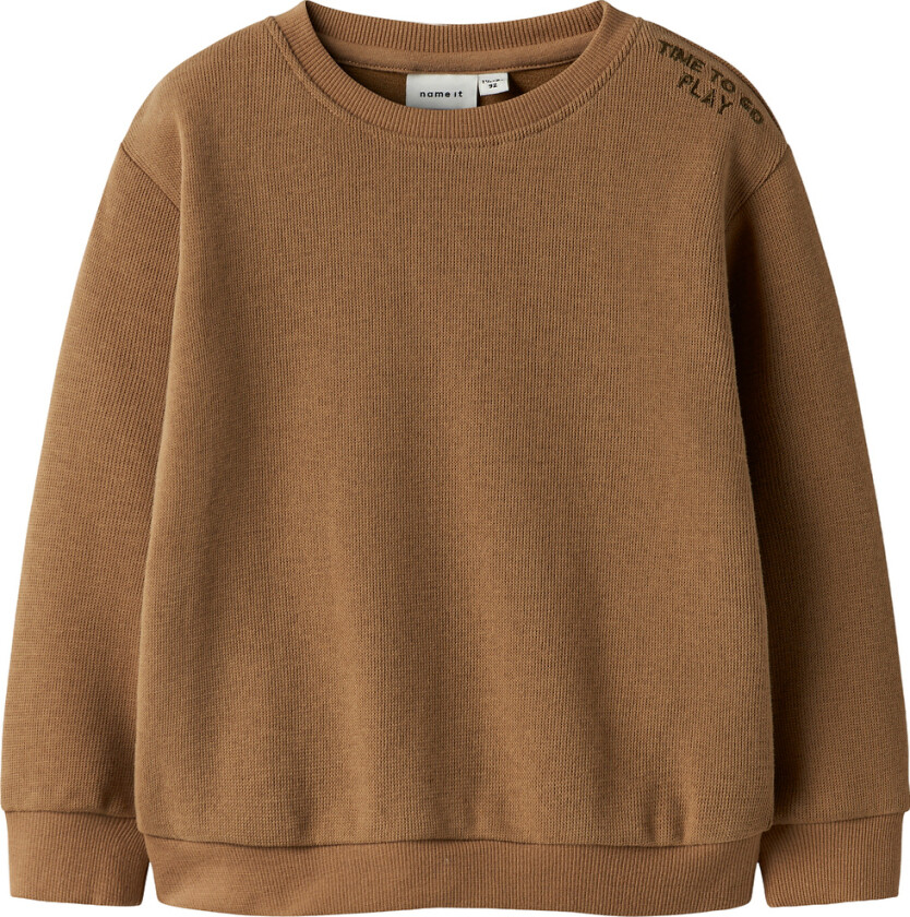 Collegegenser - NmmTobear - Ristet Coconut - - 3 år (98) - Collegegenser