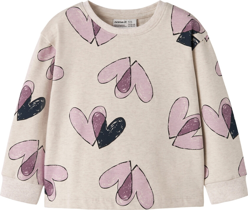 Genser - NmfTeart - Peyote Melange - - 5 år (110) - Genser