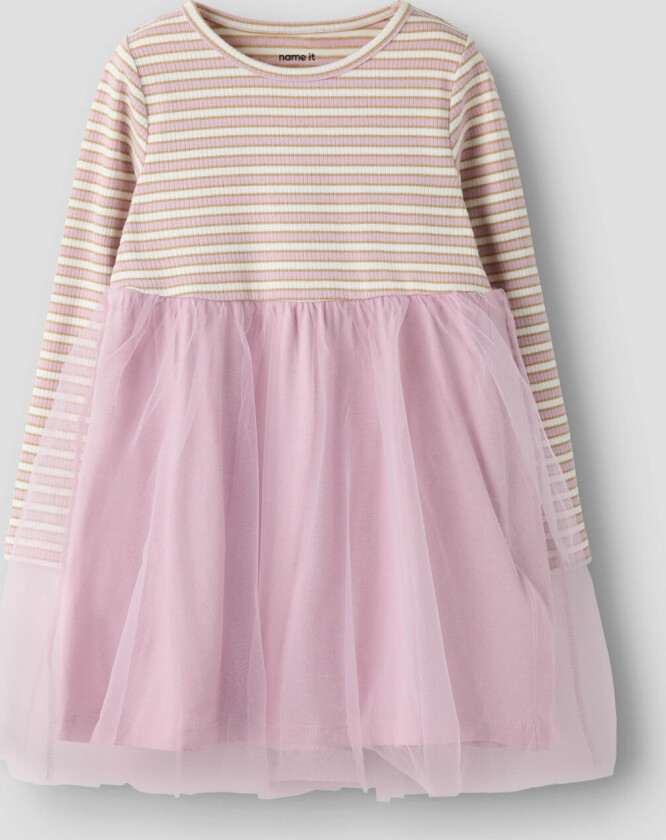 Nmftaias Ls Tulle Dress - Pink - 104