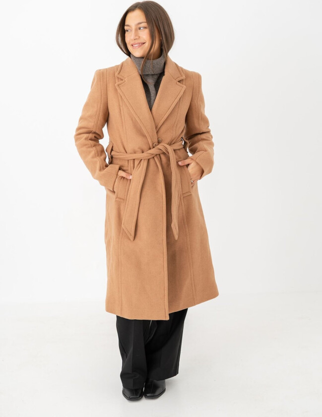 Kali Wool Blend Coat - Brun - Dame - Jakker - Høstjakker