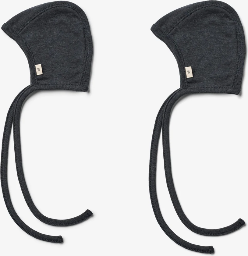 2 Wool Cap Billie - Blå - Barn - Luer - Ull lue