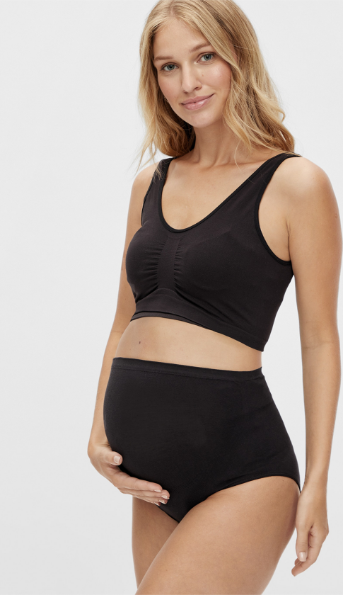 Heal Cotton Panties 2-Pack - Sort - Dame - Mammaklær