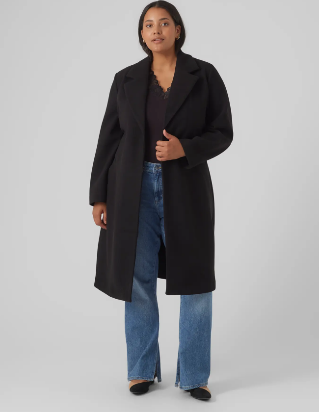 Fortuneaya Long Coat - Sort - Dame - Jakker - Høstjakker