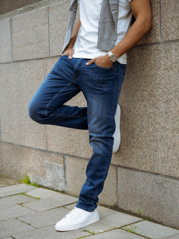 Grover Powerstretch - Denim - Herre - Jeans