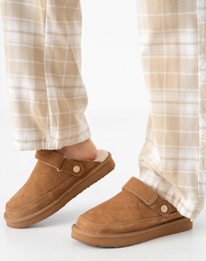Cabot Slipper Backstrap - Beige - Dame - Sko - Tøfler