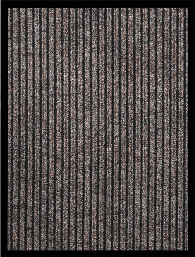 Dørmatte stripet beige 40x60 cm
