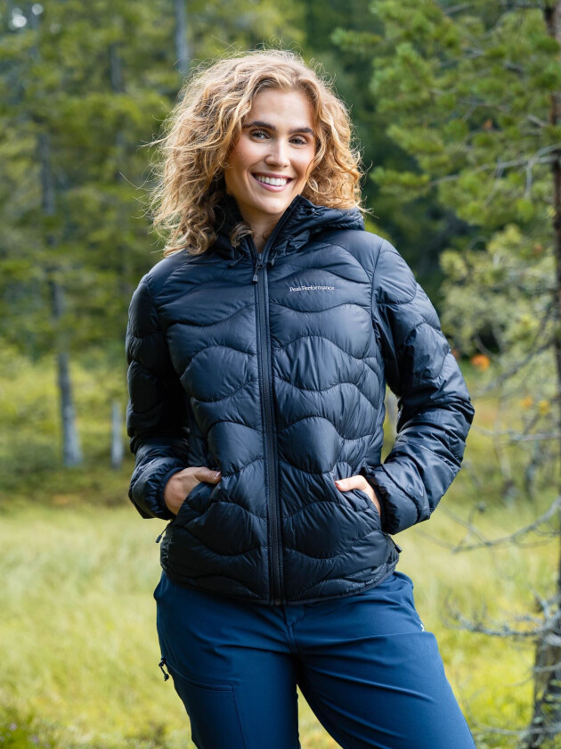 Helium Down Hood Jacket Women - Sort - Dame - Jakker - Høstjakker