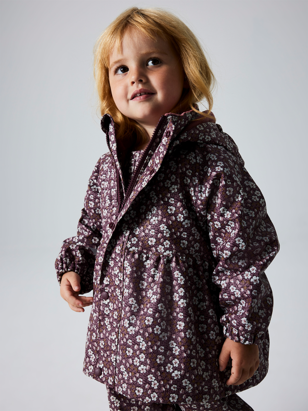 Dry10 Rain Set All Over Print - Lilla - Barn - Yttertøy