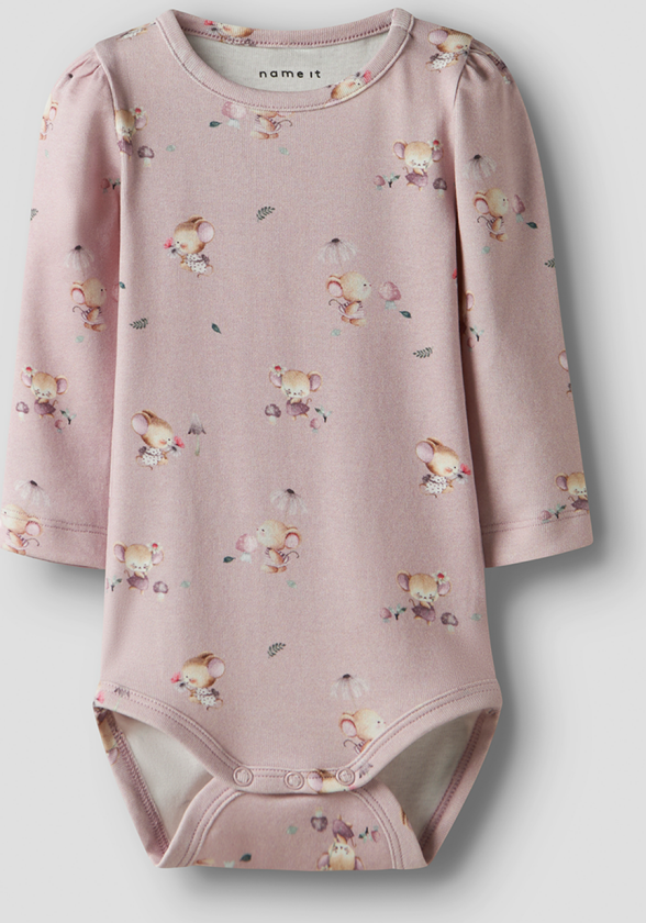 Latia Long Sleeve Body - Rosa - Barn - Body