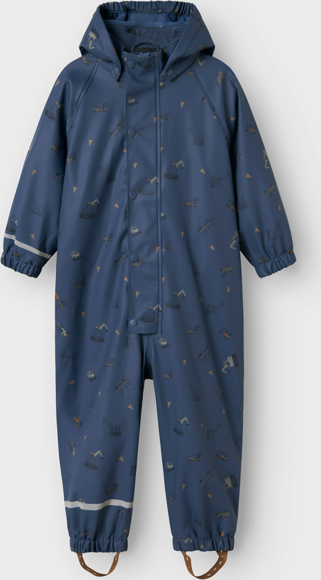 Dry10 Rain Suit Fleece Aop - Blå - Barn - Yttertøy