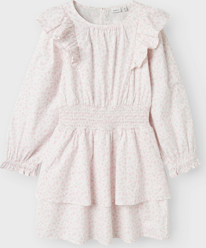 Husis Long Sleeve Dress - Hvit - Barn - Kjoler