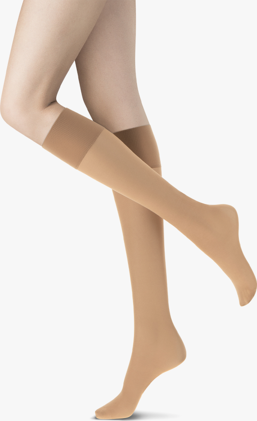 Mi-Bas Jeune Promotion - Beige - Dame - Sokker