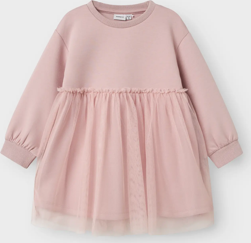 Kersti Sweat Dress Unbrushed - Rosa - Barn - Kjoler - Sommerkjoler
